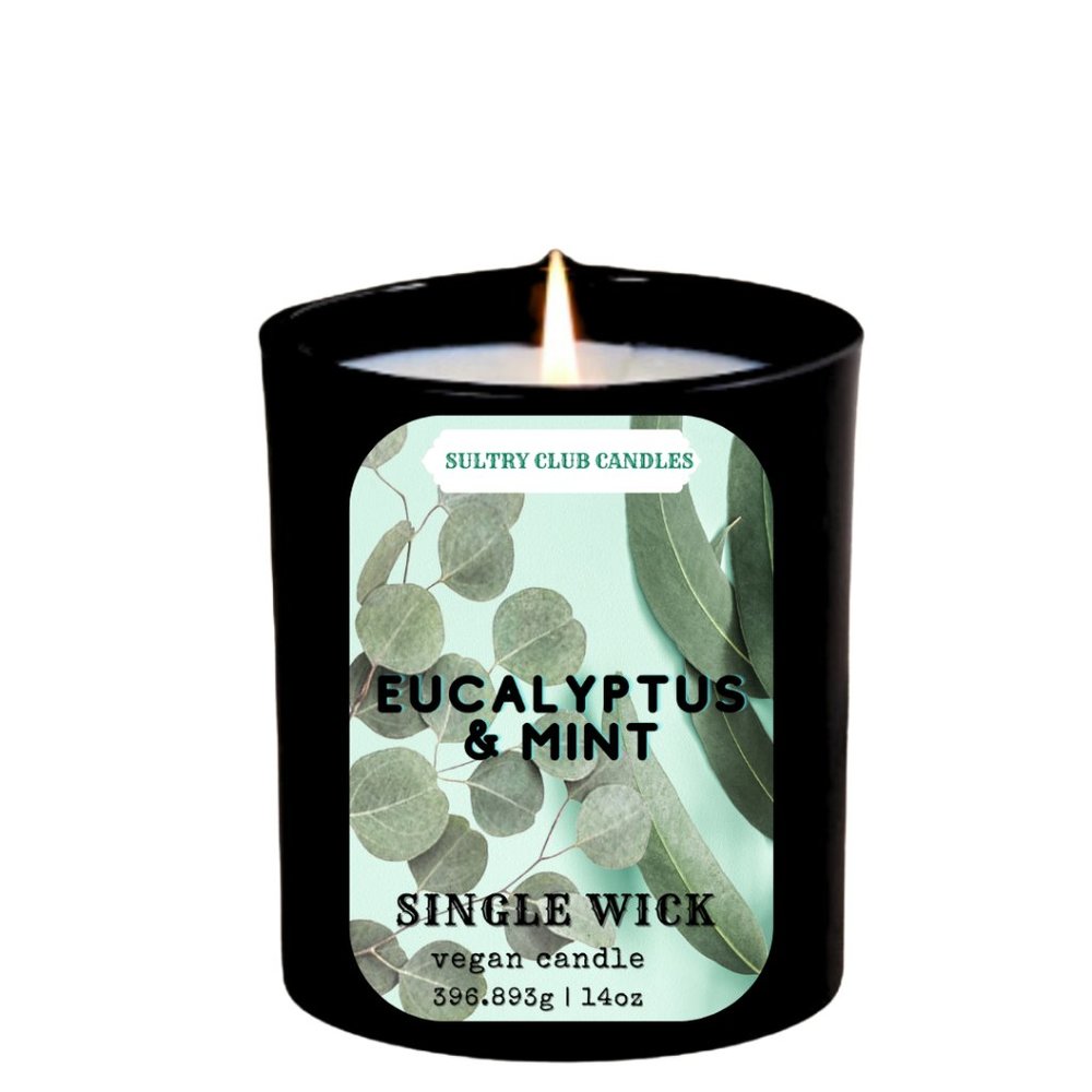Eucalyptus & Mint Vegan Candle - Picture 5 of 11